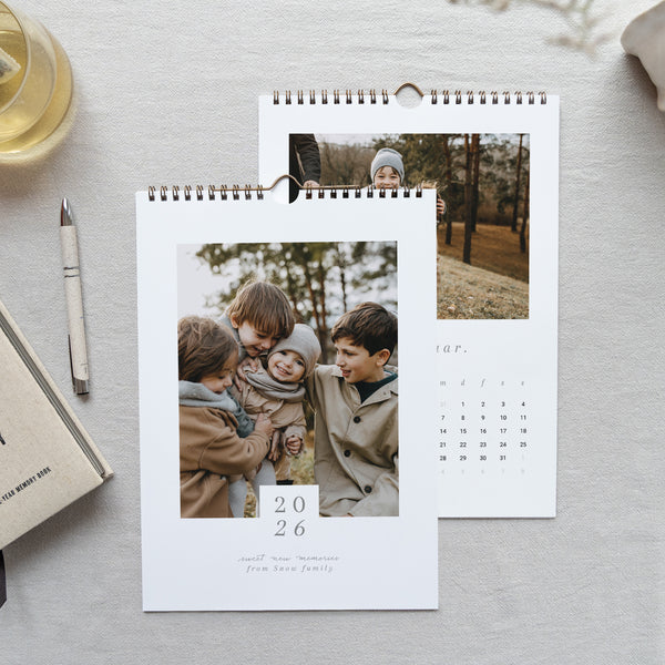 Kalender Weihnachten Wandbild A4 Klassisch weiß foto