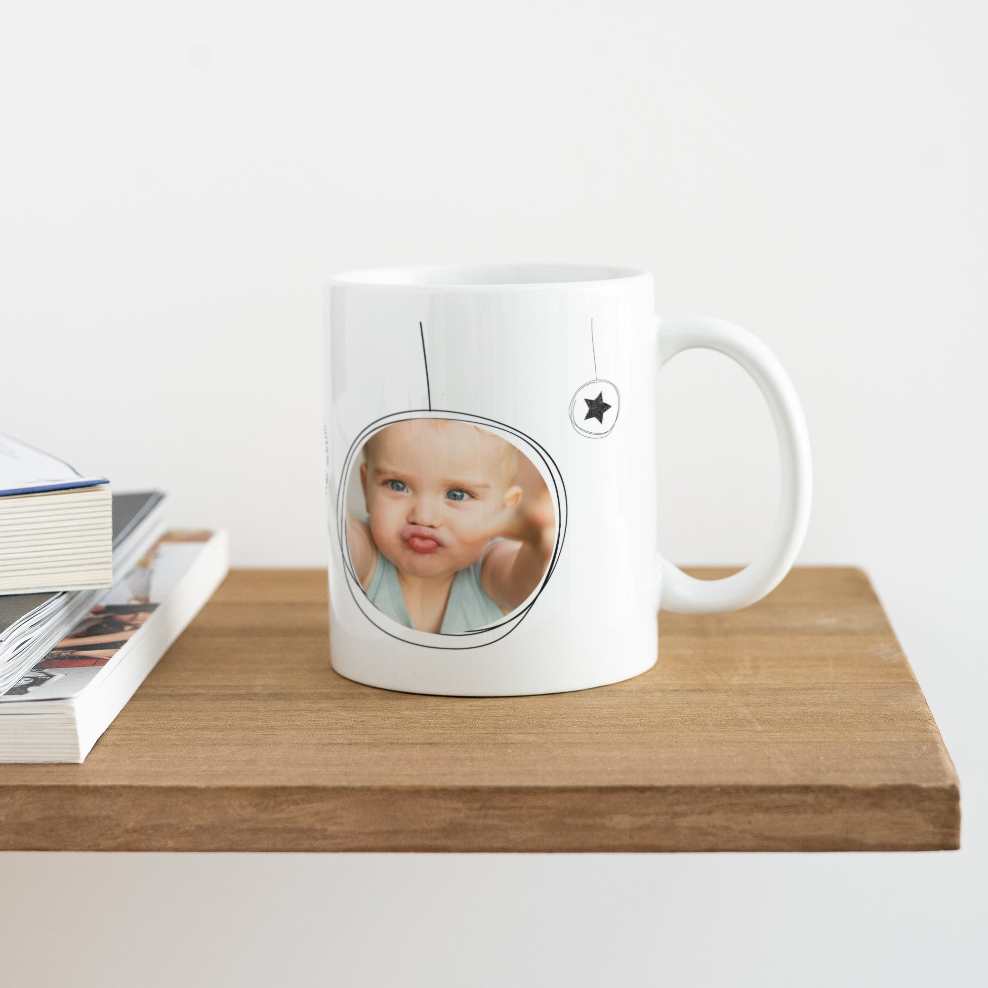 Tasse Objekte Weiß Weihnachtskugeln & Sterne foto N° 4