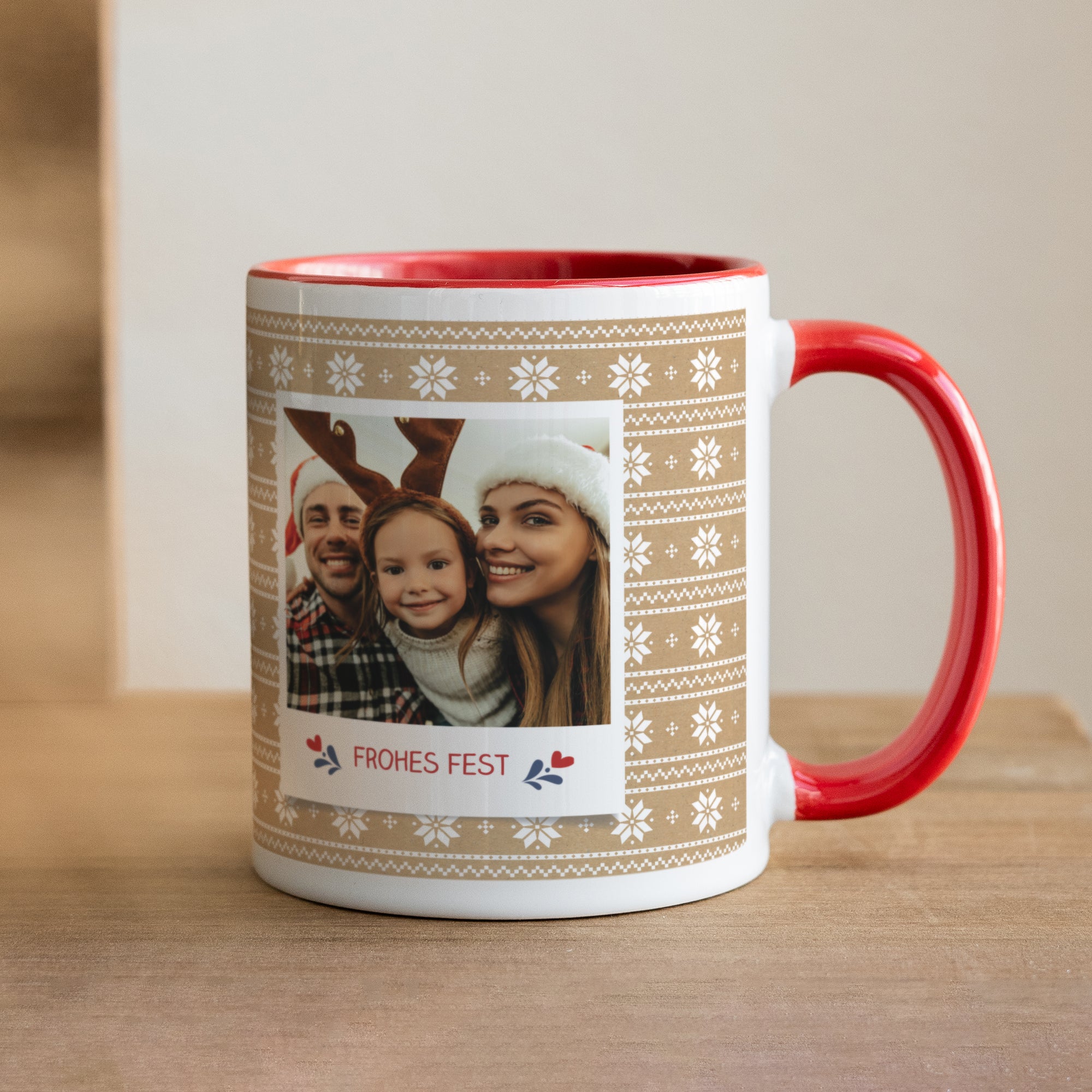 Tasse Objekte Rot Rote Weihnacht foto N° 1