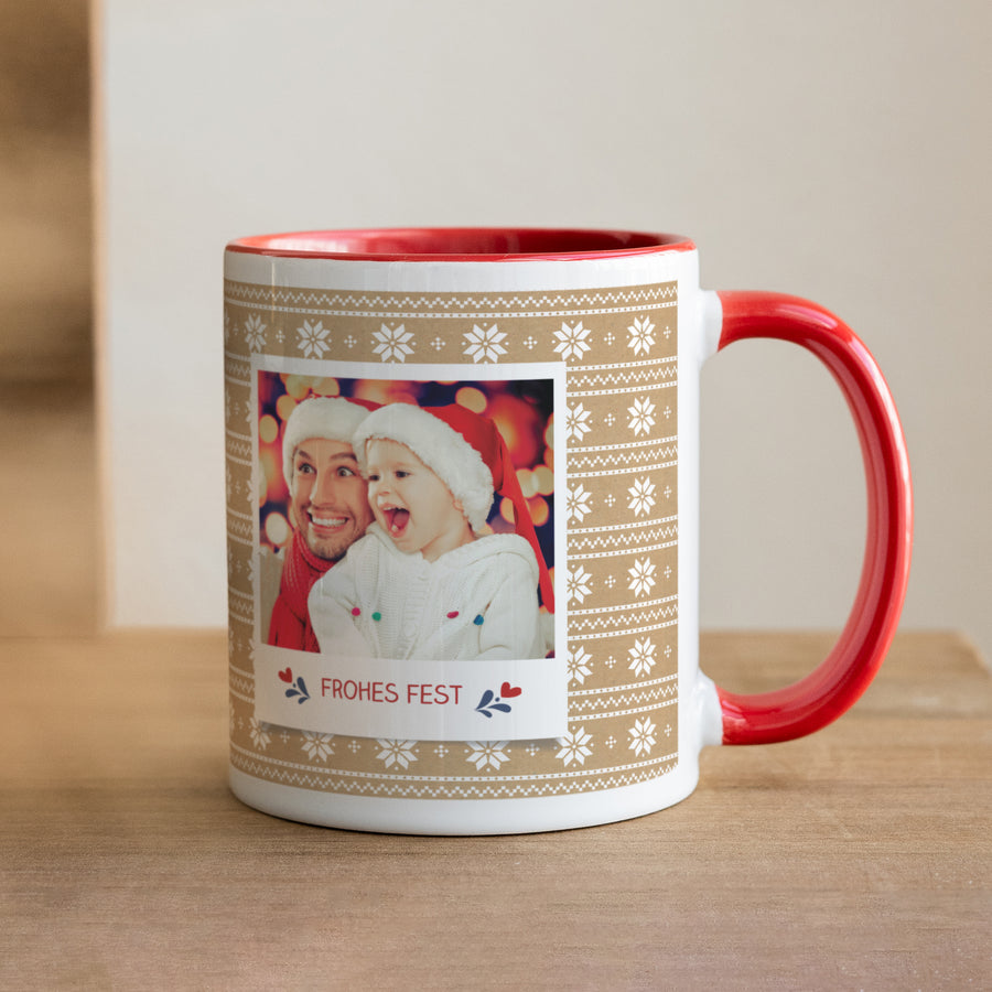 Tasse Objekte Rot Rote Weihnacht foto