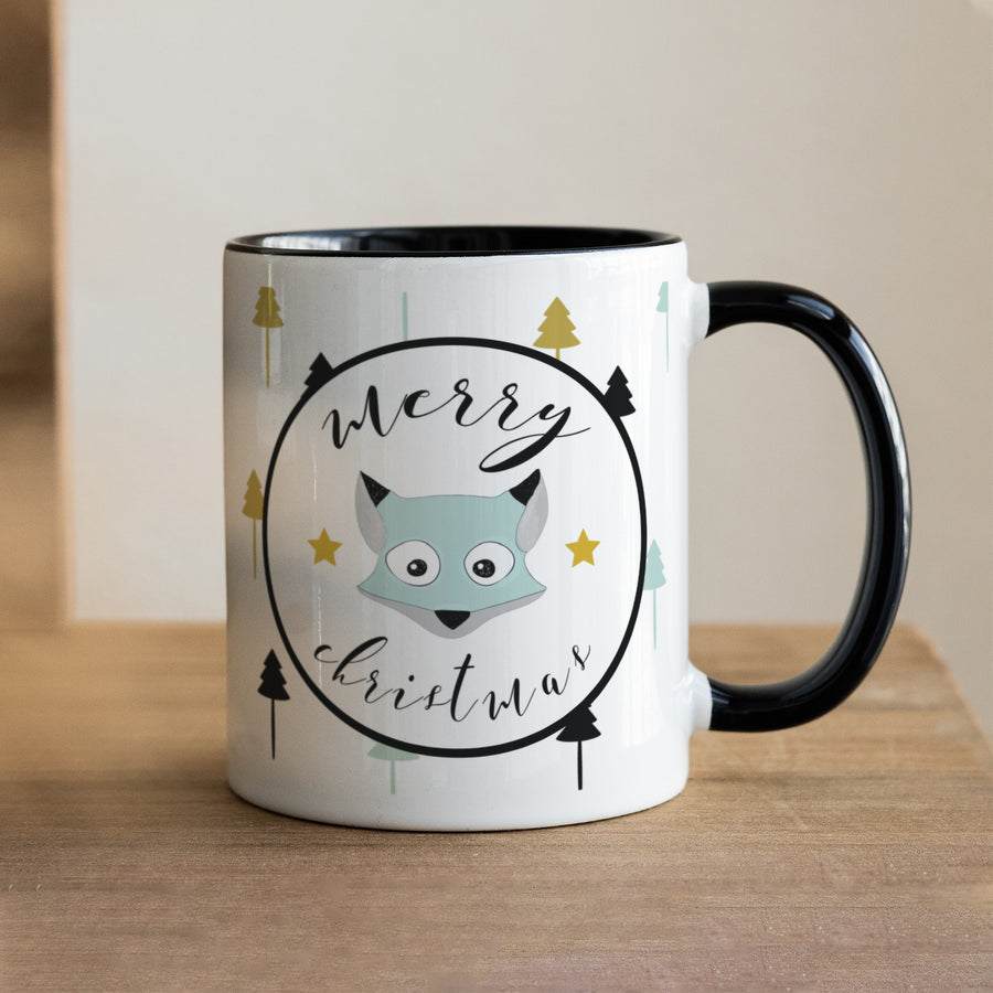 Tasse Objekte Schwarz Schneefuchs foto