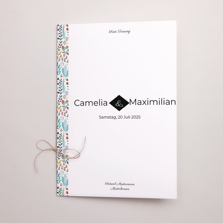 Kirchenheft Hochzeit Doppelflügel Wilde Wiese foto