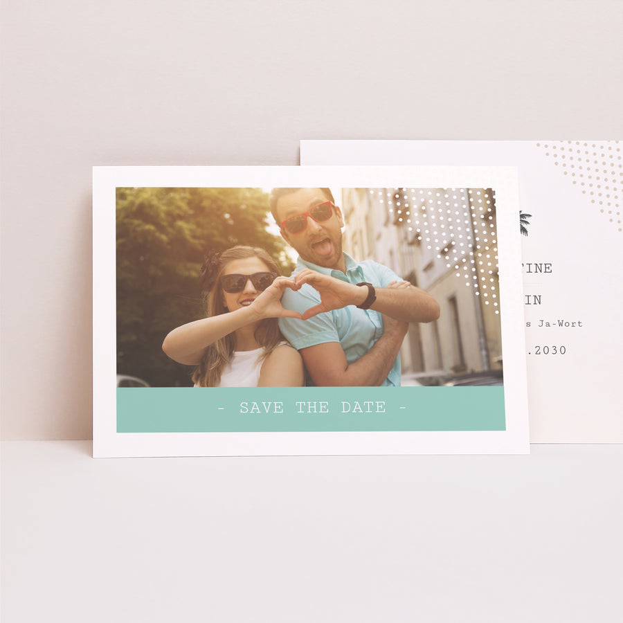 Save the date Karte Hochzeit Landschaft Richtung Florida foto