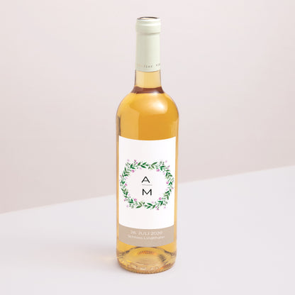 Flaschenetikett Hochzeit Porträt Natur in Feierlaune foto N° 1