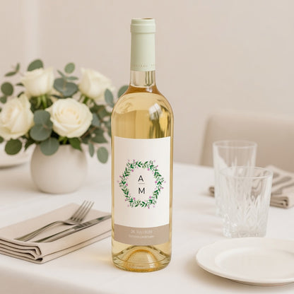 Flaschenetikett Hochzeit Porträt Natur in Feierlaune foto N° 2