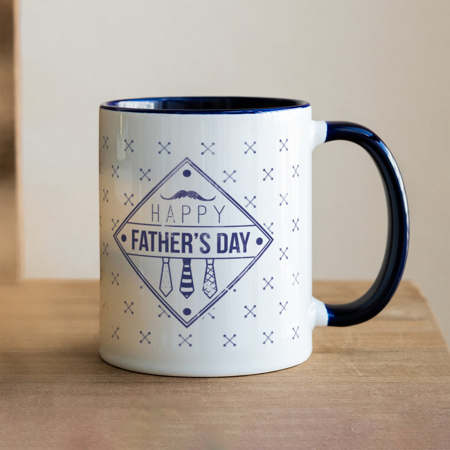 Tasse Objekte Blau Papa Vintage foto