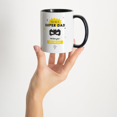Tasse Objekte Schwarz Super Dad