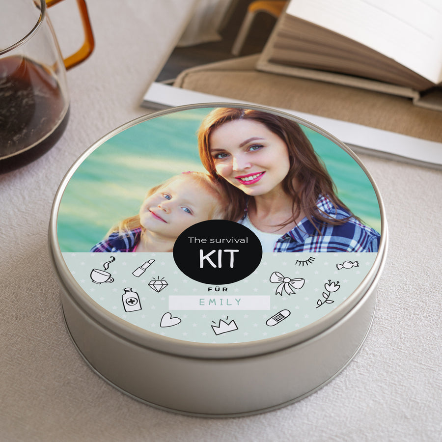 Metalldose Objekte Runde Kit Nanny foto
