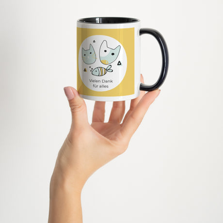 Tasse Objekte Schwarz Danke für die Tiere!