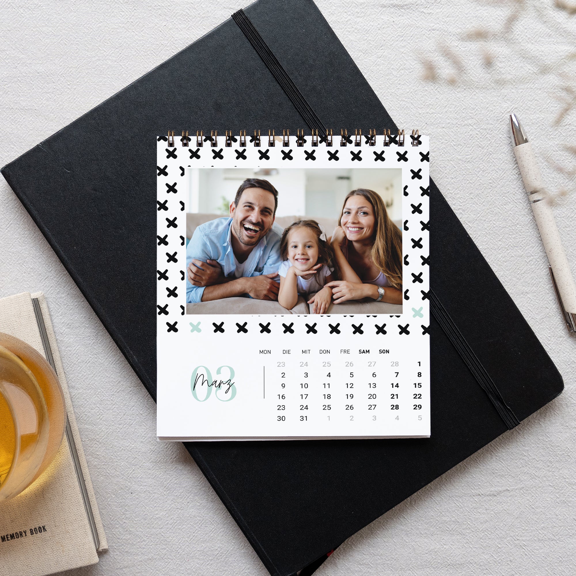 Kalender Weihnachten Büro, Staffelei Dekorative Muster foto N° 3
