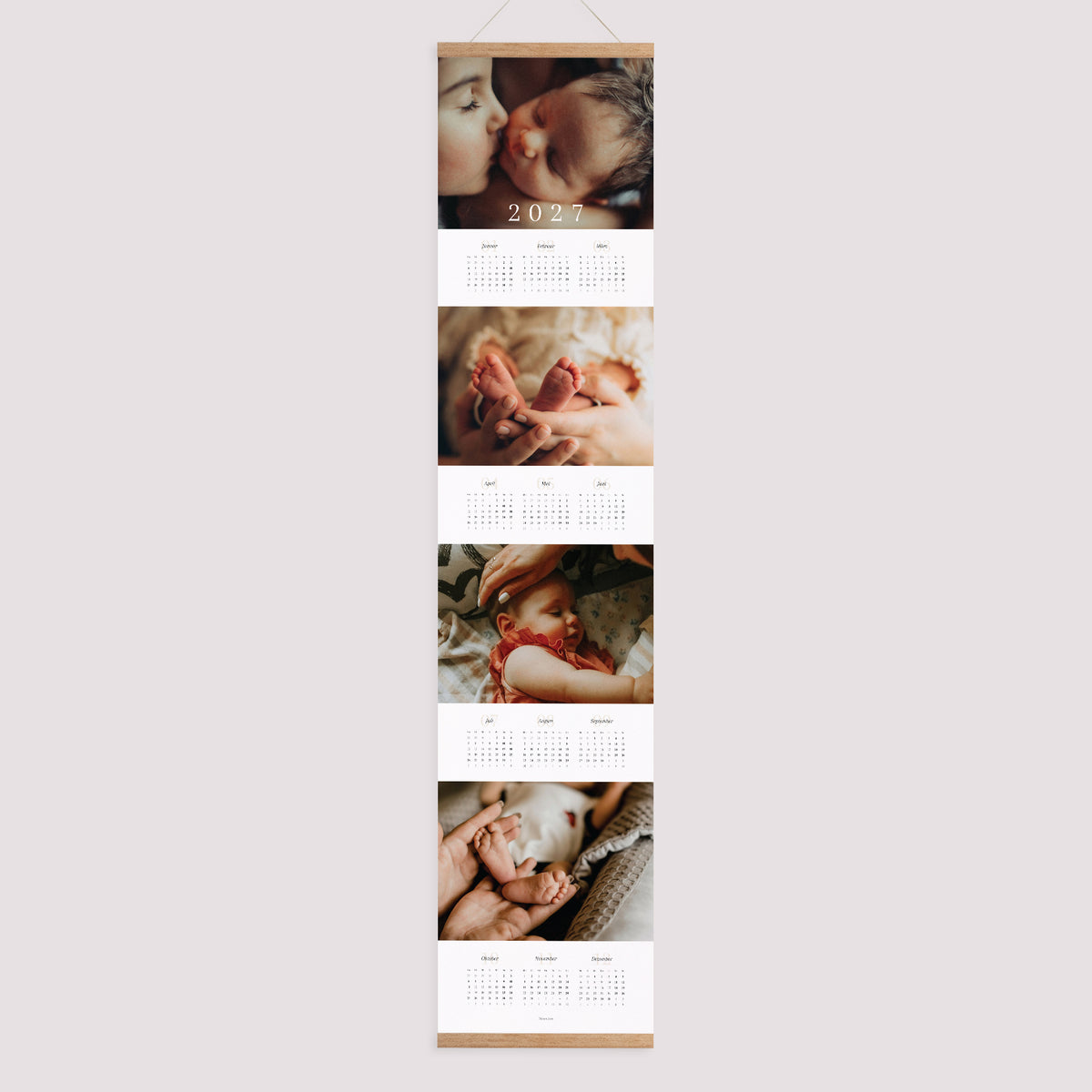Kalender Weihnachten Papier Geliebte Familie foto N° 1