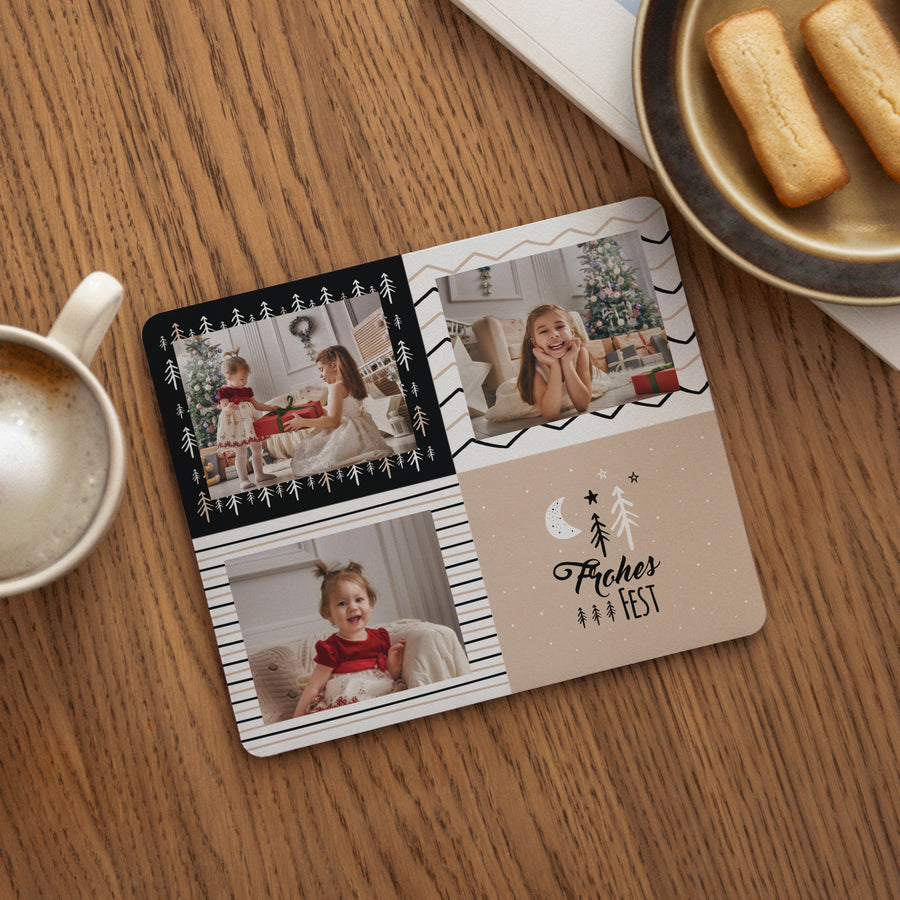 Mousepad Objekte Rechteck Freude an Weihnachten foto