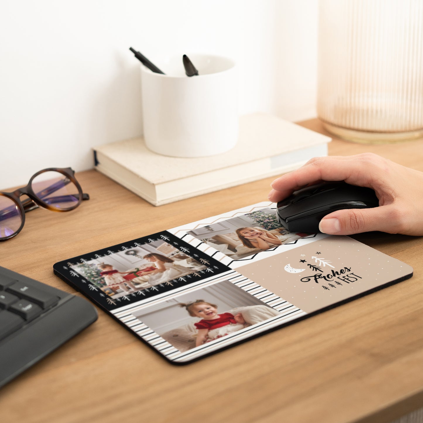 Mousepad Objekte Rechteck Freude an Weihnachten foto N° 2