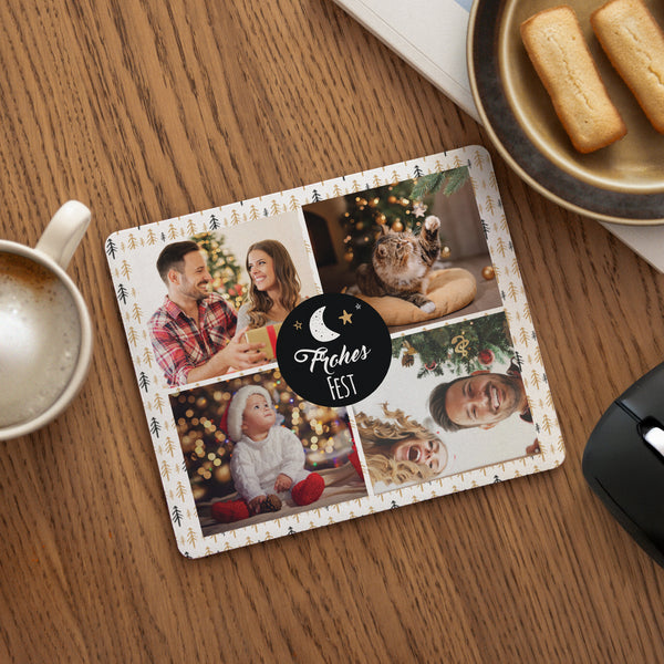 Mousepad Objekte Rechteck Weihnachtsmond foto