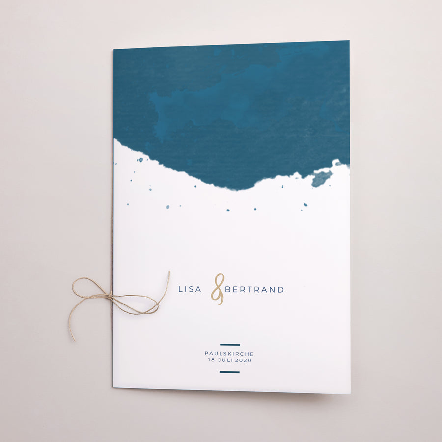 Kirchenheft Hochzeit Doppelflügel Das blaue Gold foto