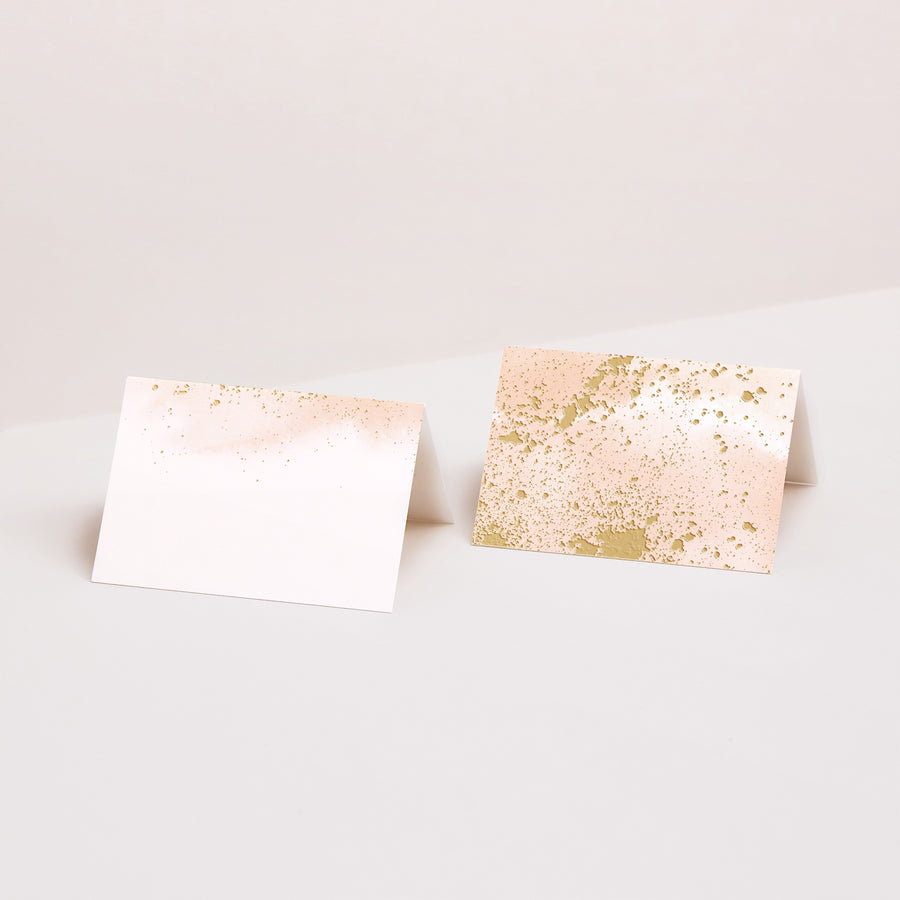 Tischkarten Hochzeit Quer Aquarello foto