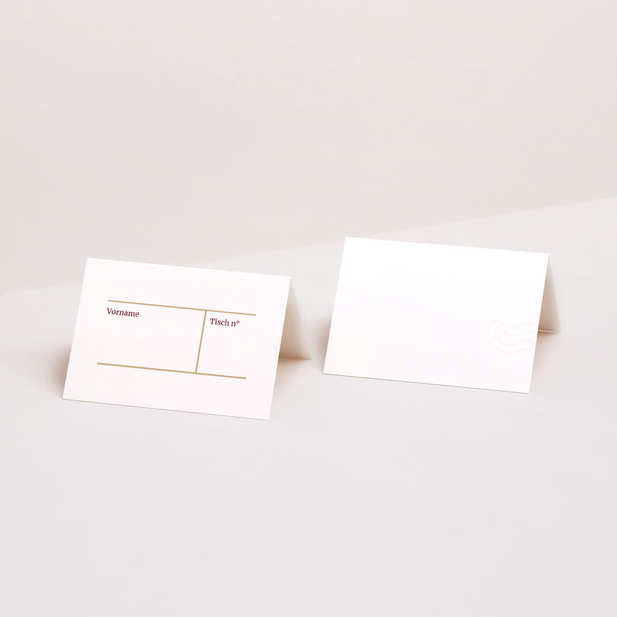 Tischkarten Hochzeit Quer Wedding Pass foto