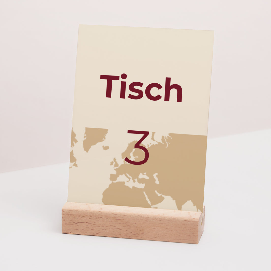 Tischnummern Hochzeit Rechteck Wedding Pass foto N° 3