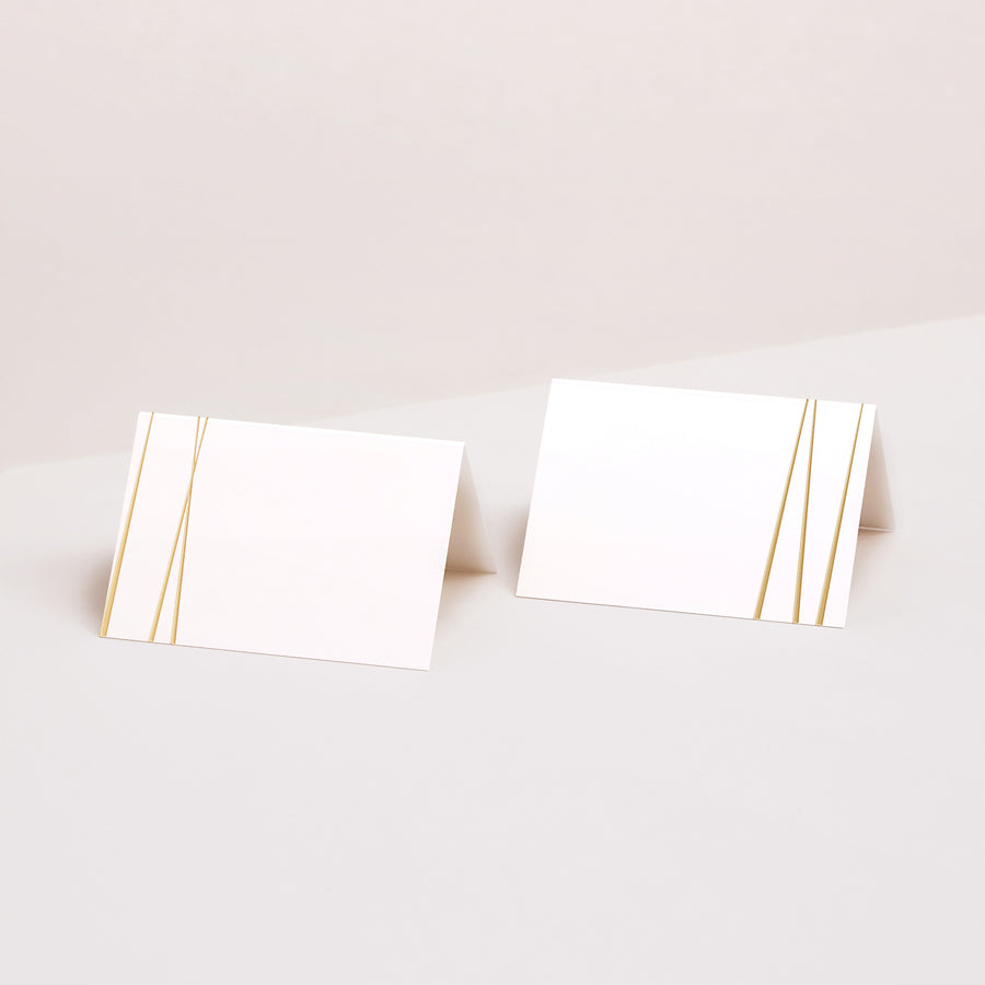 Tischkarten Hochzeit Quer Minimal Chic foto