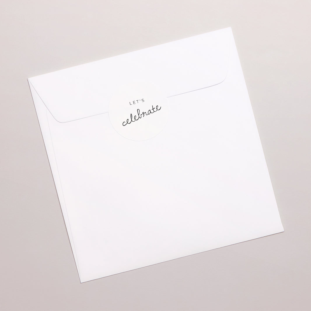 Sticker Hochzeit Rund Minimal Chic foto N° 3