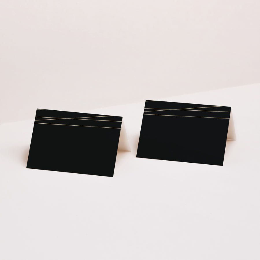 Tischkarten Hochzeit Quer Minimalistischer Chic foto