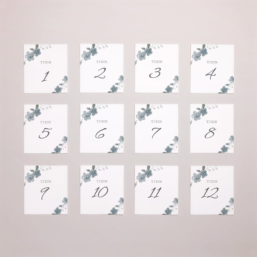 Fotoabzug Hochzeit Pack von 12 Botanisches Blau foto