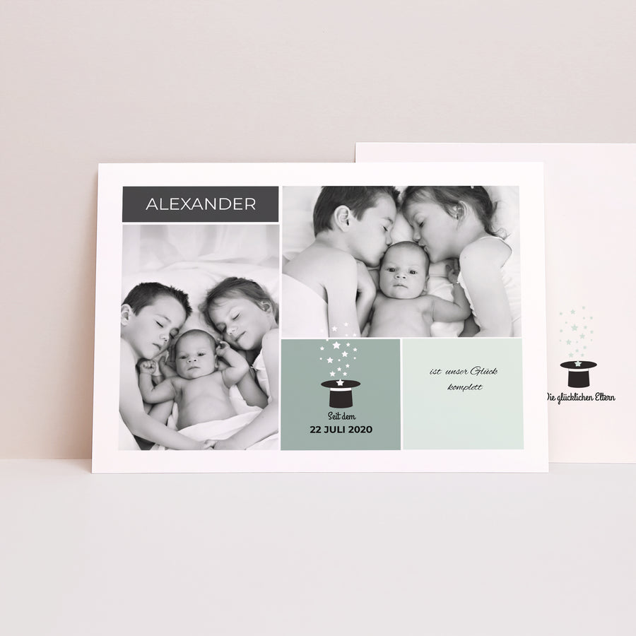 Geburtskarte Landschaft Das ist Magie! foto