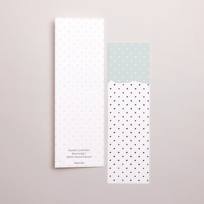Geburtskarte Fotoautomaten Lesezeichen Pfefferminze foto N° 3