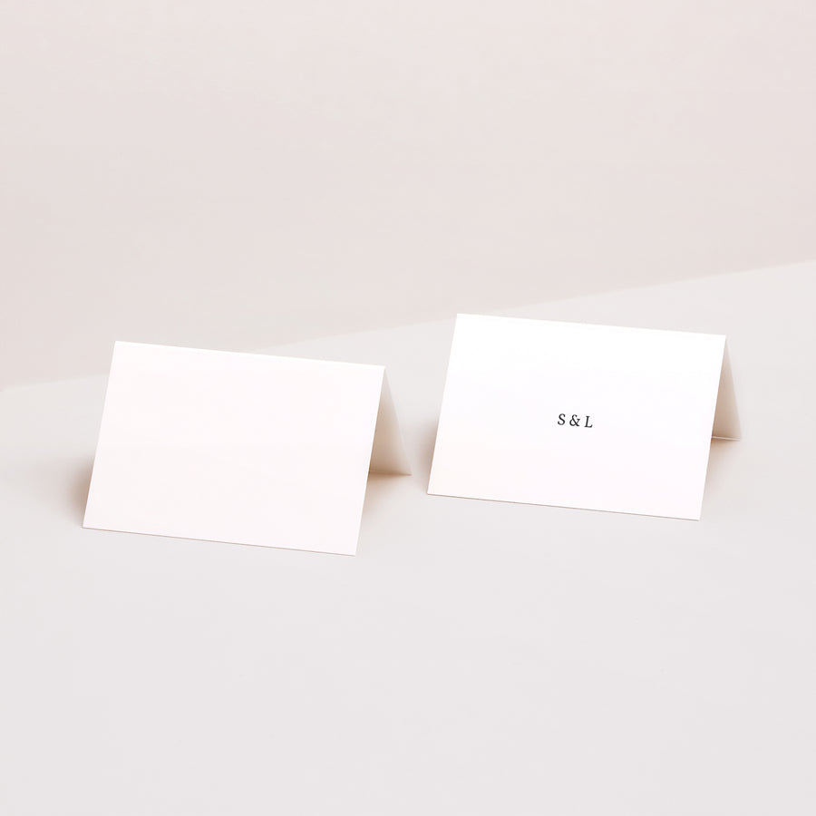 Tischkarten Hochzeit Quer Typografisches Quadrat foto