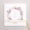 Hochzeitseinladung Quadratische Hülle, 3 Karten, Etikett Vintage Chic Rose foto N° 1