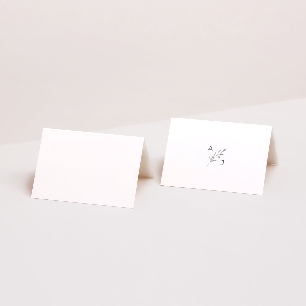 Tischkarten Hochzeit Quer Palmsonntag Aquarell foto