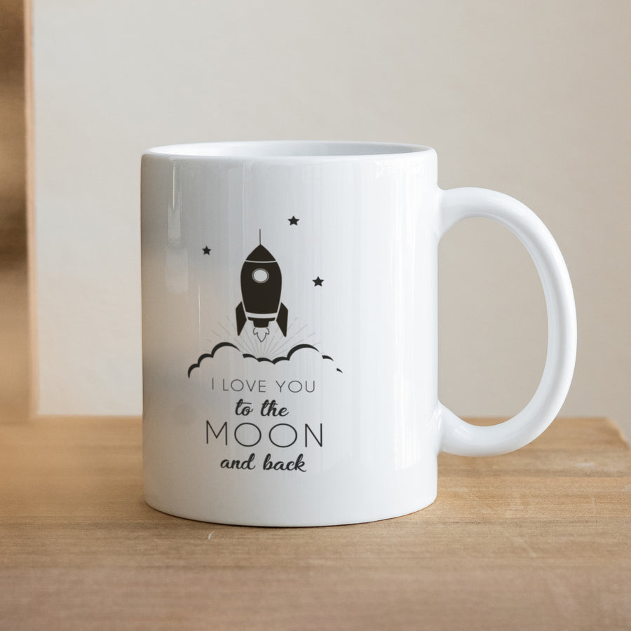 Tasse Objekte Weiß To the Moon II foto