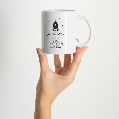 Tasse Objekte Weiß To the Moon II
