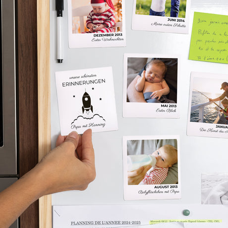 Fotoabzug Foto's Pack mit 12, magnetisch Erinnerungen