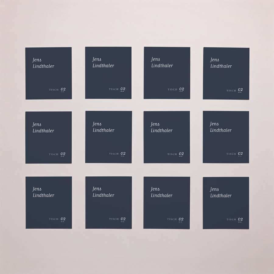 Tischkarten Hochzeit Pack von 12 Minimalistische Nuancen foto