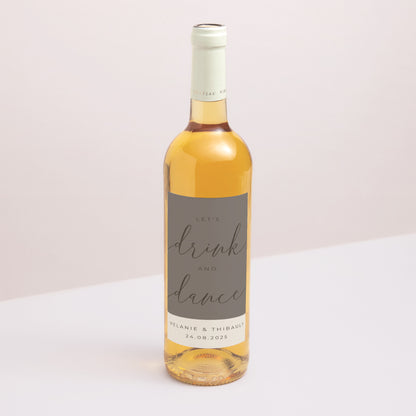 Flaschenetikett Hochzeit Porträt Nude Chic foto N° 1