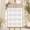 Sitzplan Hochzeit Porträt 60 x 90 cm Nude Chic foto N° 1