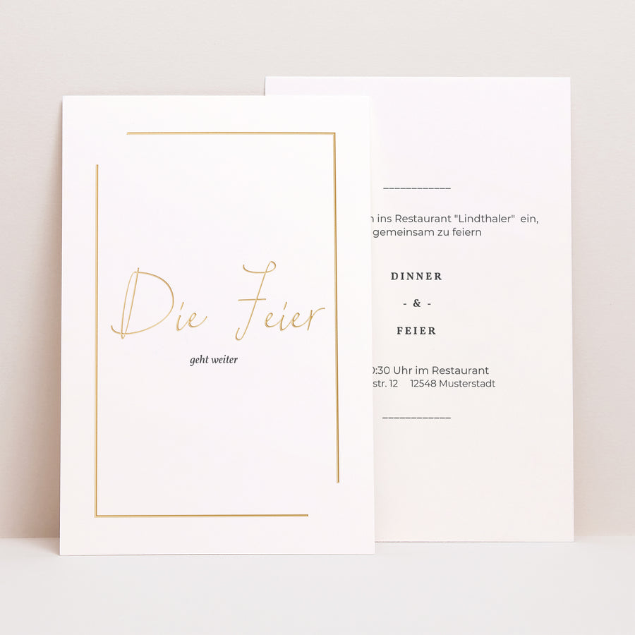 Beilegekarte Hochzeit PortraitPorträt Wir heiraten foto