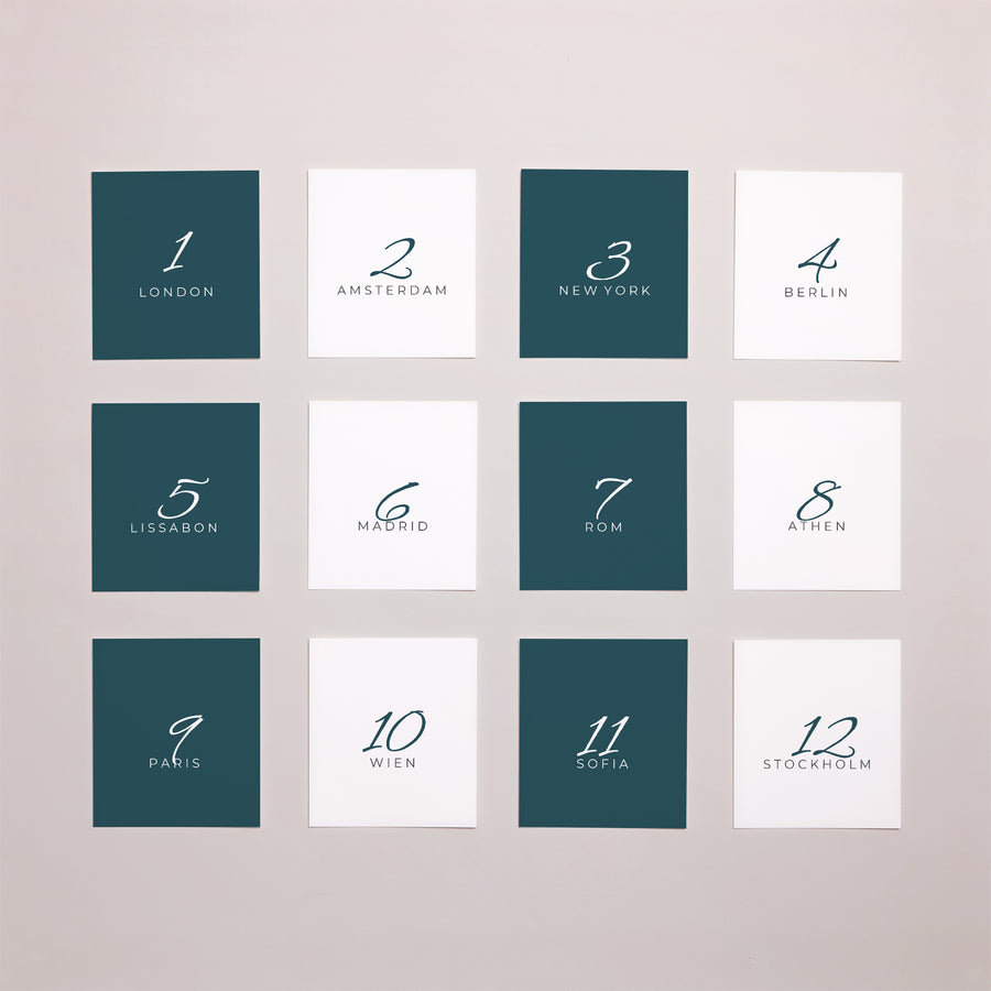 Fotoabzug Hochzeit Pack von 12 Inchyra blau foto