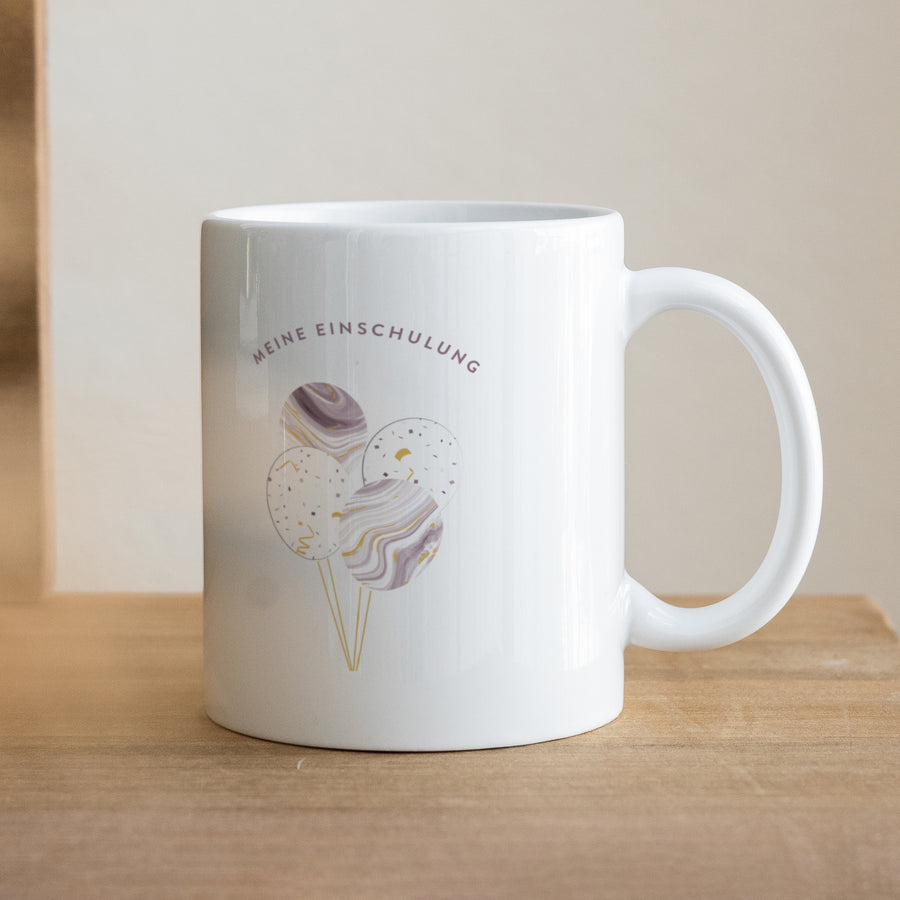Tasse Objekte Weiß Luftballons foto