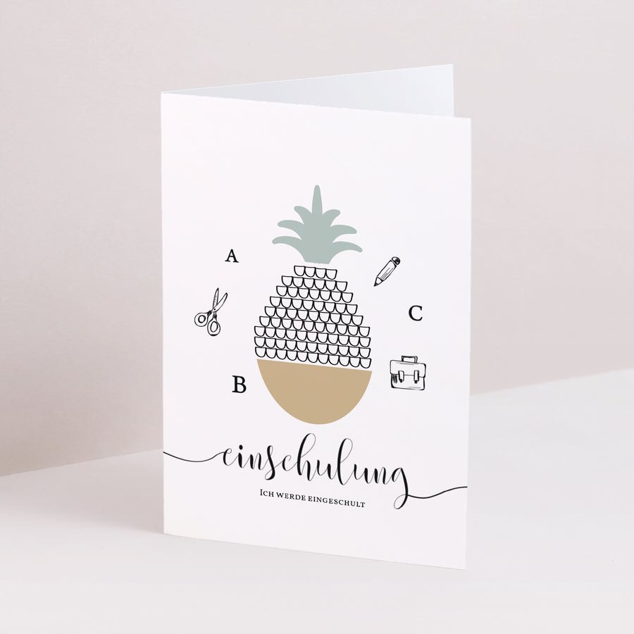 Karte Objekte Doppelter Porträtflügel Joli Ananas foto