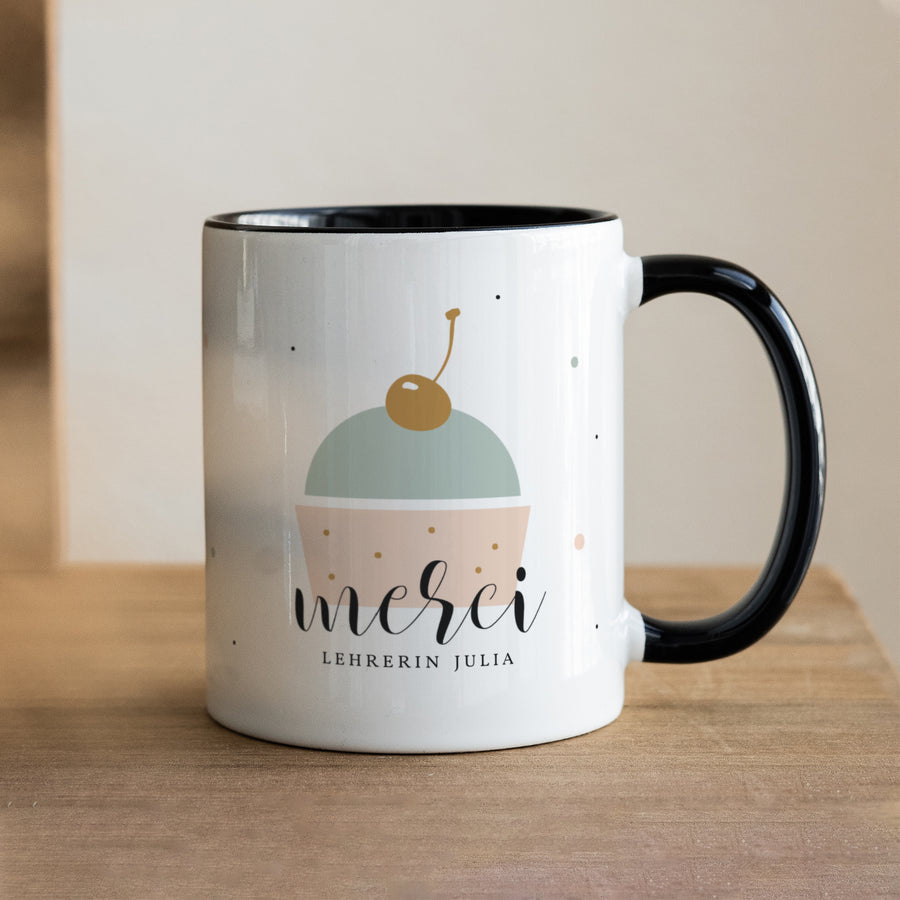 Tasse Objekte Schwarz Cup Cake foto