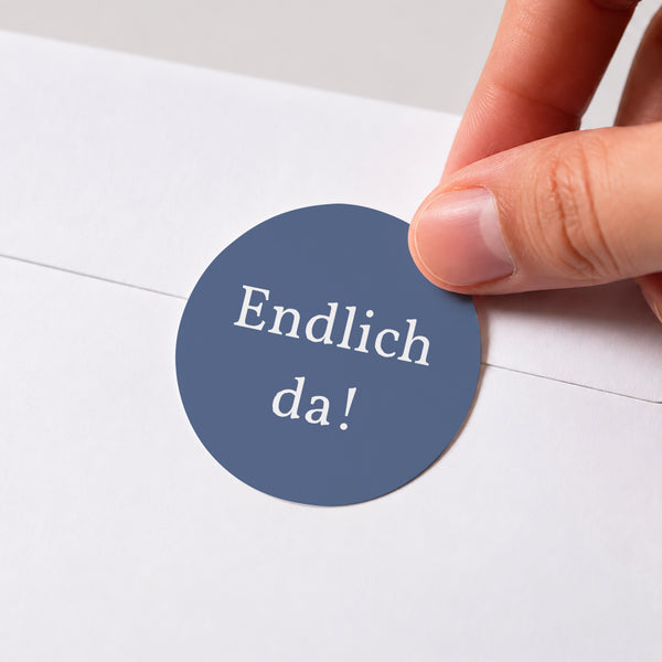 Sticker Geburt Rund HELLO WELCOME foto