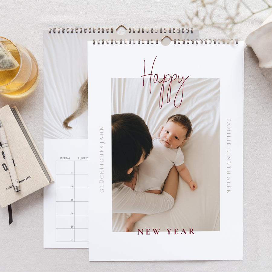 Kalender Weihnachten Wandgemälde A3 Happy New Year foto