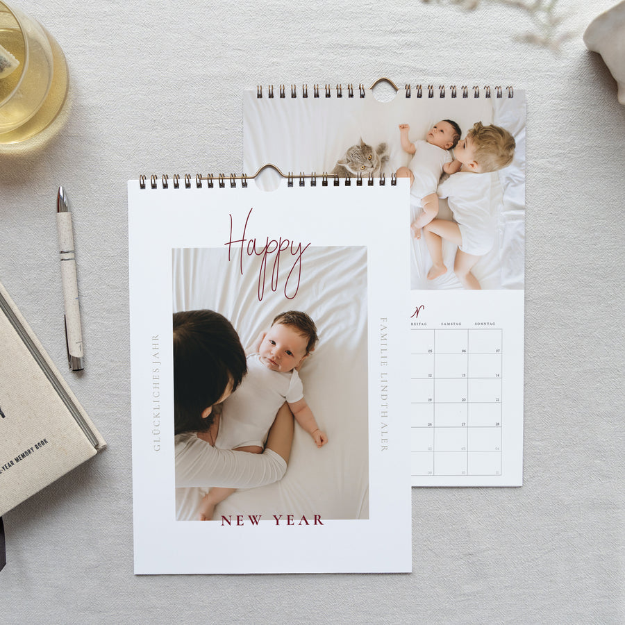 Kalender Weihnachten Wandbild A4 Happy New Year foto