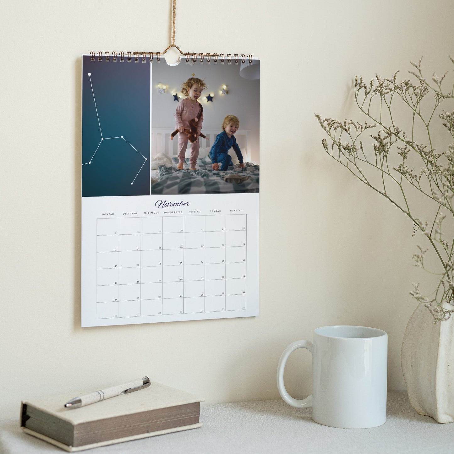 Kalender Weihnachten Wandbild A4 Konstellation foto N° 3