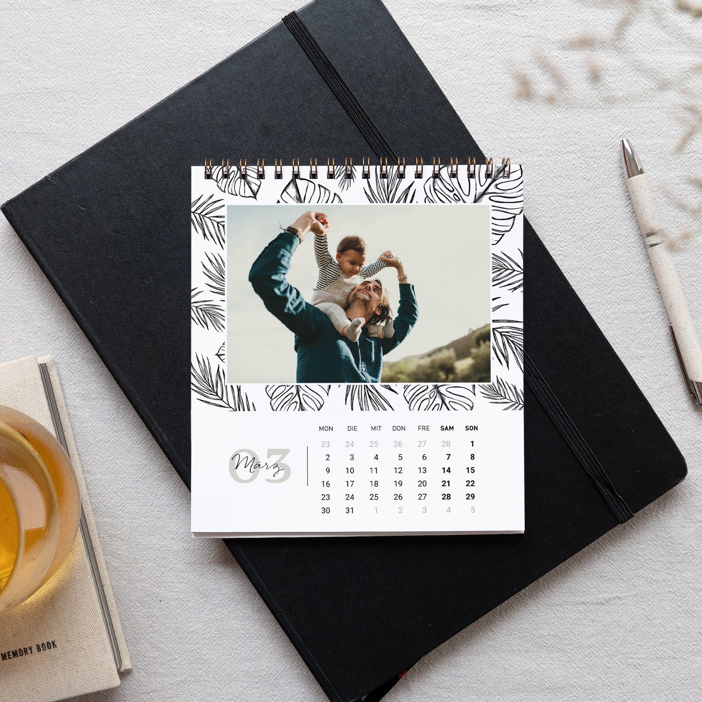 Kalender Weihnachten Büro, Staffelei Skizze foto N° 3