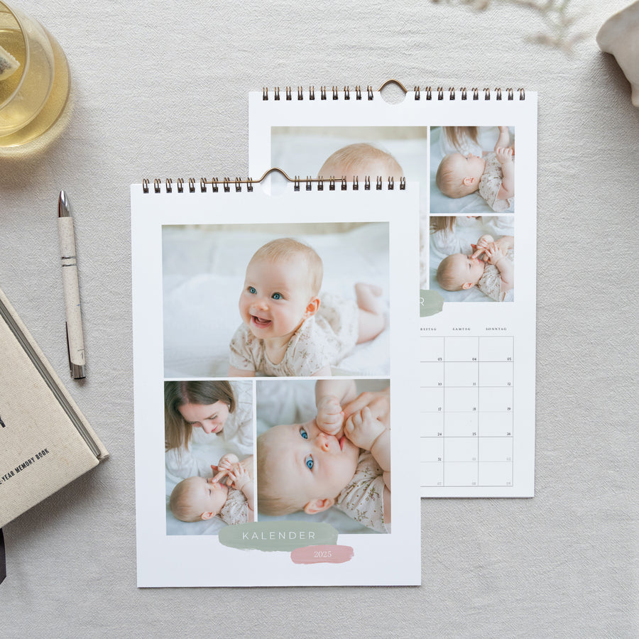 Kalender Weihnachten Wandbild A4 Pinsel foto