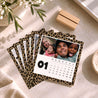 Kalender Weihnachten 6 Karten Leoparden-Tendenz-Gradienten foto N° 2