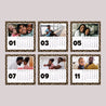 Kalender Weihnachten 6 Karten Leoparden-Tendenz-Gradienten foto N° 3